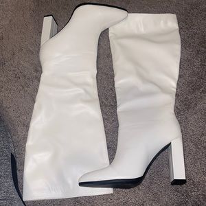 Public Desire White Boots